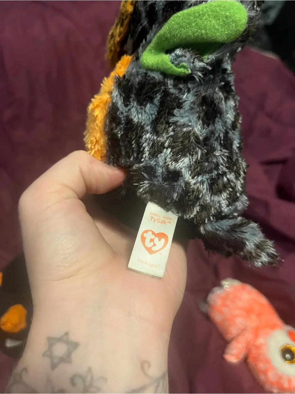 Ty beanie babies Plush Halloween Owl lot of 4 haunt swoops Hyde midnight